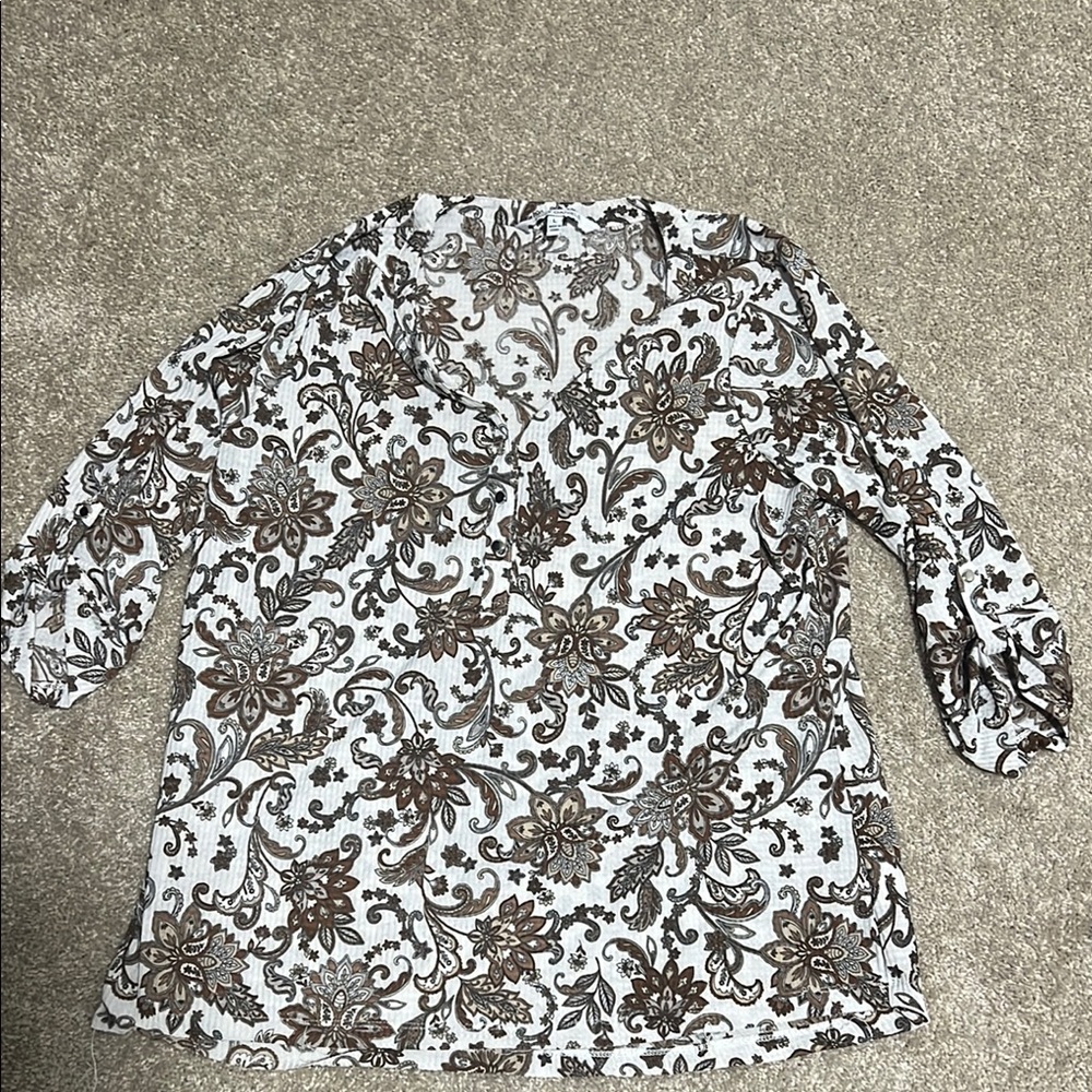 Floral Patterned Women's Top
